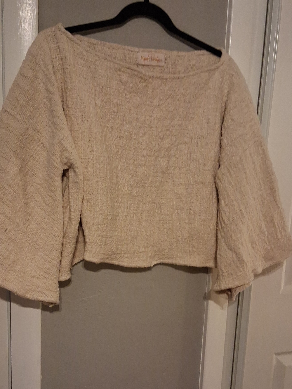 NWOT Myrah Penaloza Spirit Top Cotton Tumanggal S/M Woven Boxy - Picture 7 of 15
